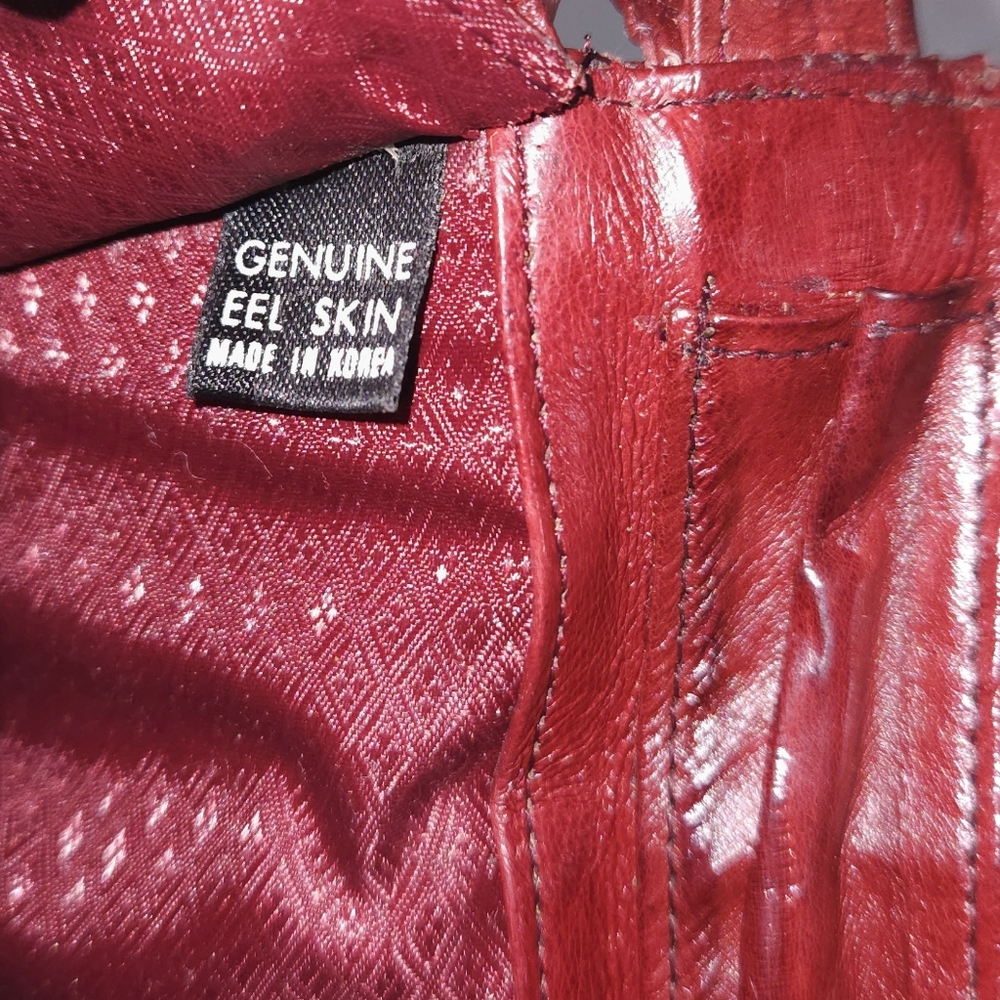 Vintage EEL Skin Clutch - Picture 13 of 16